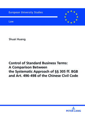 cover image of Control of Standard Business Terms